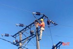 Điện lực Lộc Hà diễn tập xử lý sự cố và quản lý an toàn lưới điện