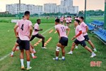 Hồng Lĩnh Hà Tĩnh tập buổi cuối cùng trước trận gặp Sài Gòn FC