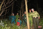 Trắng đêm canh lửa giữ rừng ở Can Lộc