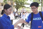 Gần 1.200 thanh niên tình nguyện Hà Tĩnh hăng hái tiếp sức mùa thi
