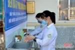 Lắp đặt điểm rửa tay phòng dịch cho học sinh TP Hà Tĩnh