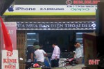 Hương Sơn: Trộm đột nhập cửa hàng cuỗm 30 điện thoại di động