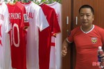 CĐV đặc biệt người Hà Tĩnh sở hữu bộ áo đấu “khủng” của các cầu thủ Việt Nam