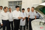 Quyền Bộ trưởng Bộ Y tế thăm và làm việc với các cơ sở y tế ở Hà Tĩnh