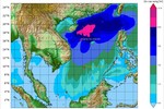 Thủy triều, nước dâng, sóng lớn tại vùng biển Hà Tĩnh trong bão số 8