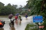 Hương Khê: Nước lũ chia cắt 6 xã, 366 hộ dân bị ngập