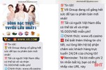 Người dùng iPhone ở Hà Tĩnh nhận nhiều tin nhắn mời đánh bạc