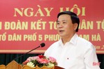 Bí thư Trung ương Đảng Nguyễn Xuân Thắng chung vui ngày hội Đại đoàn kết toàn dân ở TP Hà Tĩnh