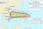 Thông tin về cơn bão gần biển Đông có tên quốc tế Vamco