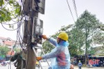 Cấp điện trở lại cho 10 hộ dân bị ảnh hưởng do cháy cột điện ở TP Hà Tĩnh