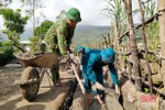 Hơn 70 cán bộ, chiến sĩ giúp xã Kỳ Nam xây dựng nông thôn mới