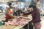 Giá thịt lợn tại chợ dân sinh Hà Tĩnh thấp nhất trong năm