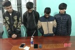 Bắt quả tang 4 thanh niên cùng xã “đập đá” trong đêm khuya ở Lộc Hà