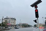 Sau phản ánh của Báo Hà Tĩnh, đèn tín hiệu giao thông ở trung tâm thành phố được sửa chữa