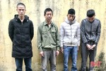 Công an huyện Can Lộc bắt 4 đối tượng thực hiện 17 vụ trộm hơn 2,5 tạ chó