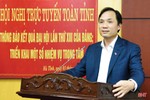 Hà Tĩnh thông báo kết quả Đại hội XIII của Đảng bằng hình thức trực tuyến