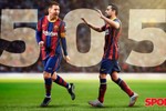 Messi cân bằng kỷ lục của Xavi