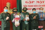 Vũ Quang gặp mặt, tặng quà 37 tân binh chuẩn bị lên đường nhập ngũ