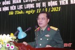 Năm 2021, Hà Tĩnh dự kiến động viên gần 2.000 quân nhân dự bị