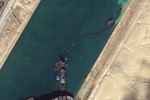 Toàn cảnh giải cứu tàu mắc kẹt ở Suez qua ảnh vệ tinh mới nhất