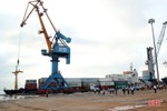 Tàu chở container của Tân Cảng Sài Gòn cập cảng Vũng Áng
