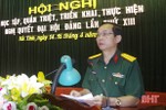 Đảng ủy Quân sự Hà Tĩnh học tập, quán triệt Nghị quyết Đại hội XIII của Đảng