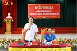 Bí thư Huyện ủy Lộc Hà đối thoại với cán bộ, đoàn viên công đoàn cơ sở