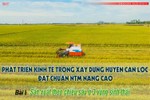 Phát triển kinh tế trong xây dựng huyện Can Lộc đạt chuẩn NTM nâng cao (bài 1): Sản xuất theo chiều sâu ở 3 vùng sinh thái