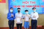 TP Hà Tĩnh, huyện Nghi Xuân hoàn thành hội thi Tin học trẻ năm 2021