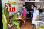 Công an TP Hà Tĩnh xử phạt 71 trường hợp không đeo khẩu trang nơi công cộng