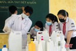 Hà Tĩnh tổ chức ôn tập tại trường cho học sinh khối 9, 12 đảm bảo an toàn phòng dịch