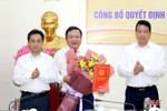 Ông Trần Đình Trọng được bổ nhiệm giữ chức Phó Chánh Văn phòng Đoàn ĐBQH, HĐND tỉnh Hà Tĩnh