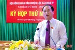 Ông Nguyễn Thế Hoàn được bầu giữ chức Chủ tịch HĐND huyện Lộc Hà