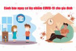 Cảnh báo nguy cơ lây nhiễm COVID-19 cho gia đình