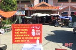 Phòng ngừa dịch COVID-19 xâm nhập chợ dân sinh ở Hà Tĩnh