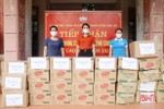 Hội LHPN Hà Tĩnh trao vật tư, hỗ trợ huyện Can Lộc phòng, chống COVID-19