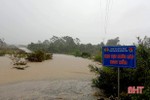 Mưa lớn gây ngập lụt, chia cắt một số tuyến giao thông ở Hương Sơn