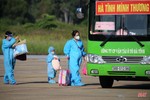 205 công dân mang thai và trẻ em từ các tỉnh, thành phía Nam về đến Hà Tĩnh