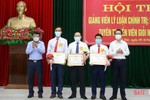 25 thí sinh đạt giải hội thi giảng viên lý luận chính trị, báo cáo viên giỏi TP Hà Tĩnh