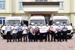 Hà Tĩnh tiếp nhận 3 xe cứu thương do Công ty Cổ phần Tập đoàn Taseco tài trợ