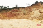 Hà Tĩnh: Chấm dứt hiệu lực kết quả trúng đấu giá 2 mỏ đất san lấp
