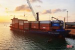 Cảng Vũng Áng đón 13 chuyến tàu container trong vòng 6 tháng