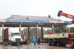 Chính thức tháo dỡ trạm thu phí cầu Rác ở Hà Tĩnh