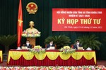 Đại biểu HĐND tỉnh Hà Tĩnh nghe báo cáo thẩm tra, thảo luận tại hội trường