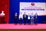 Công bố quyết định thành lập Đảng bộ Bệnh viện Đa khoa TTH Hà Tĩnh