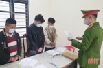 Công an huyện Thạch Hà bắt 3 đối tượng tàng trữ trái phép chất ma túy