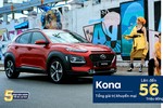 Hyundai Kona khuyến mại lên đến 56 triệu đồng
