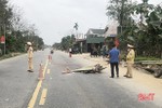 Xe đầu kéo va chạm xe máy ở Hương Sơn, một người tử vong