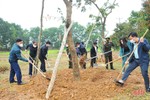 Giám đốc Công an Hà Tĩnh phát động tết trồng cây ở Hương Khê