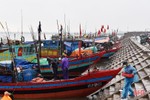 Thời tiết bất thuận, thuyền cá ngư dân Lộc Hà nằm bờ sau tết